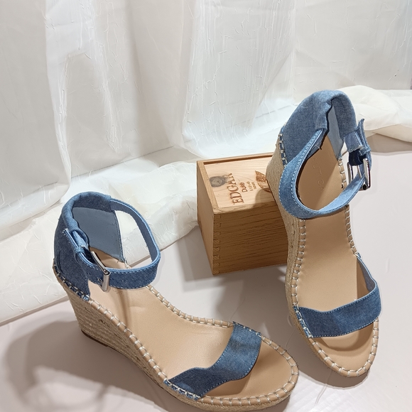 Nautica Shoes - Nautica San Blas Espadrilles Wedge Sandals 3-3/4" Heel Sandals Size 10 Denim